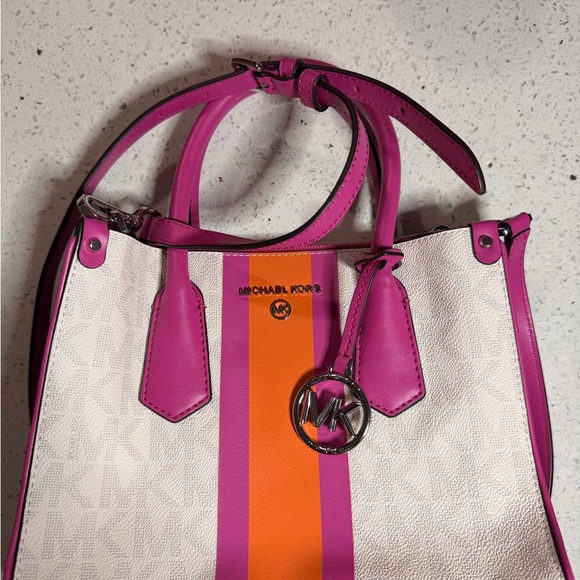 Michael Kors Pink and Orange Women's Bag - Picture 2 of 6